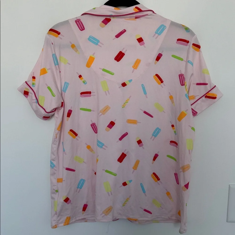 Kate Spade Pink Popsicle Print Pajama Top - Size S - Picture 6 of 7